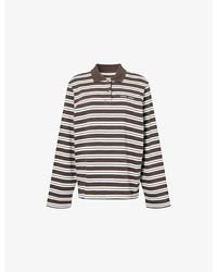 Samsøe & Samsøe - Sadover Striped Cotton-Jersey Top - Lyst