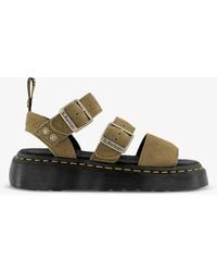 Dr. Martens - Gryphon Quad Strap-embellished Platform Leather Sandals - Lyst