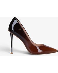 Carvela Kurt Geiger Sharp Ombre Patent Court Shoes - Brown