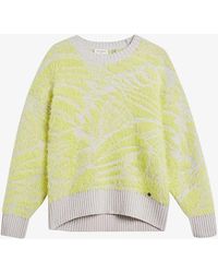 Ted Baker - Marrlo Jacquard-weave Knitted Jumper - Lyst