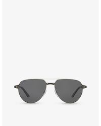 Cartier - Ct0425s Pilot-frame Metal Sunglasses - Lyst