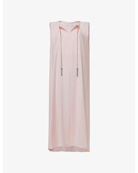 eem - Tie-Neck Sleeveless Woven Kaftan - Lyst