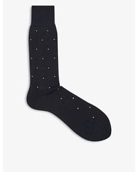 Reiss - Mario Spot-Print Cotton Socks - Lyst