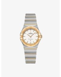 Omega - Constellation 18Ct- And Stainless-Steel Quartz Watch 25Mm - Lyst