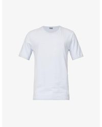 Hanro - Regular-fit Short-sleeve Cotton-jersey T-shirt Xx - Lyst