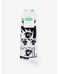 Happy Socks - Anime Stripes Crew-Length Cotton-Blend Socks - Lyst