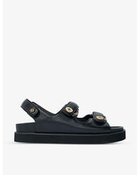 Maje - Clover-Embellished Flat Leather Sandals - Lyst