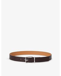 Loewe - Rounded Soft Studs Leather Belt - Lyst