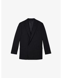 The Kooples - Double-Breasted Notch-Lapel Wool Blazer - Lyst