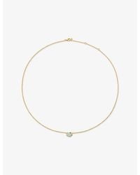 Monica Vinader - Odyssey 18Ct- Vermeil And Aquamarine Necklace - Lyst