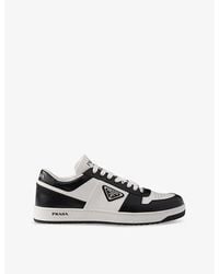 Prada - Downtown Leather Low-Top Trainers - Lyst