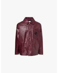 CASABLANCA - Logo-Embellished Leather Workwear Jacket - Lyst