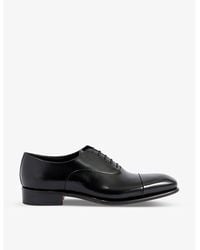 Santoni - Carter Cap-Toe Leather Oxford Shoes - Lyst