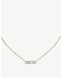Messika - Baby Move Pavé 18ct -gold And Diamond Necklace - Lyst