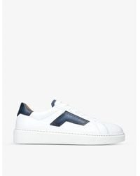 Magnanni - Lotto Logo-embossed Leather Low-top Trainers - Lyst