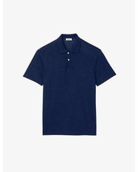 Sandro - Beach Marled Regular-fit Linen Polo Shirt - Lyst