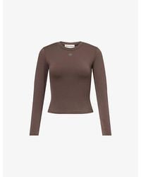 The Couture Club - Sculpting Long-Sleeve Tech-Jersey Top - Lyst