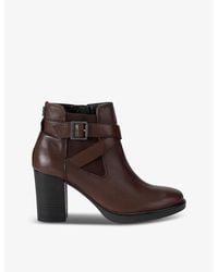 Carvela Kurt Geiger - 2 Buckle-Embellished Heeled Leather Ankle Boots - Lyst