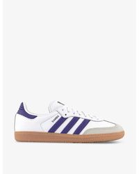 adidas - Samba Og Logo-print Leather Low-top Trainers - Lyst