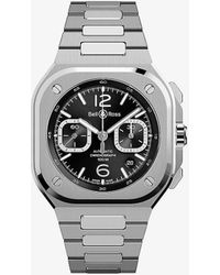Bell & Ross - Br05c-gn-stsst Chrono Stainless-steel Automatic Watch - Lyst