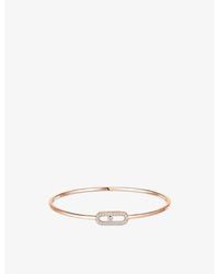 Messika - Move Uno Small Flex 18Ct And 0.14Ct Diamond Bracelet - Lyst