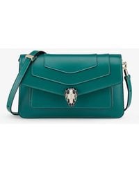 BVLGARI - Serpenti Forever Leather Cross-body Bag - Lyst