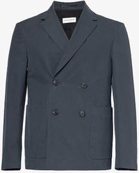 Dries Van Noten - Double-breasted Notched-lapel Cotton Jacket - Lyst