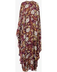 Mary Katrantzou - Taylor Floral-pattern Silk Maxi Dress - Lyst