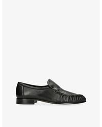 The Row - Soft Moccasin Two Leather Loafers - Lyst