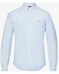 Polo Ralph Lauren - Long-sleeved Button-down Custom-fit Cotton Oxford Shirt X - Lyst