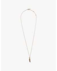 Kismet by Milka - Raven Feather Midi 0.04Ct Diamond Pendant Necklace - Lyst