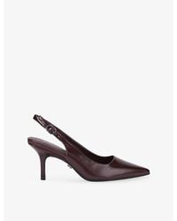 Carvela Kurt Geiger - Spirit Slingback Faux Leather Heeled Courts - Lyst