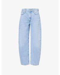 Agolde - Balloon Barrel-leg High-rise Recycled-cotton Jeans - Lyst