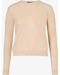Weekend by Maxmara - Mochi Round-neck Wool And Cashmere-blend Jumper X - Lyst