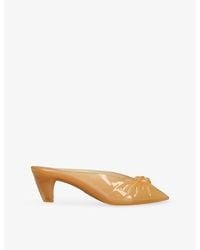 Chloé - Square-Toe Jelly Heeled Mules - Lyst