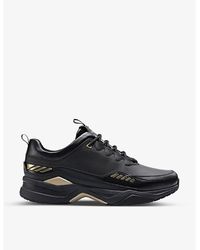HUGO - Logo-Embossed Textile Low-Top Trainers - Lyst