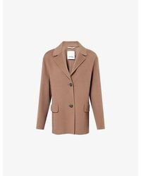 Max Mara - Notch-Lapel Single-Breasted Wool Jacket - Lyst