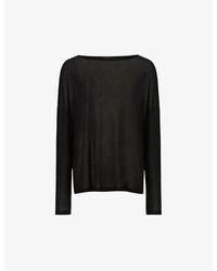 AllSaints - Rita Relaxed-fit Jersey Top - Lyst
