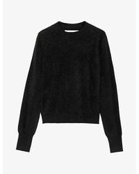 AllSaints - Ada Cropped Round-Neck Cashmere Jumper - Lyst