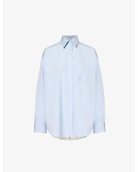 Stella McCartney - Oversized Patch-pocket Cotton Shirt - Lyst