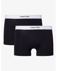 Tom Ford - Classic Pack Of Two Cotton-Jersey Boxer Briefs - Lyst