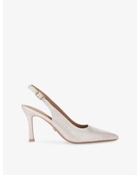 Carvela Kurt Geiger - Corletta Iridescent Sling-Back Woven Court Heels - Lyst