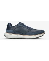 Cole Haan - Vy Grandpro Ashland Brand-embossed Leather Low-top Trainers - Lyst