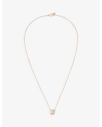 Chaumet - Bee De 18Ct Rose- And 0.18Ct Brilliant-Cut Diamond Pendant Necklace - Lyst