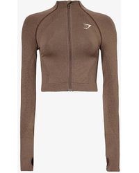 GYMSHARK - Vital Seamless 2.0 Stretch-jersey Zipped Jacket - Lyst