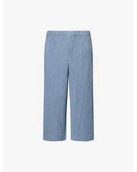 Homme Plissé Issey Miyake - Monthly Colors: August Drawstring Knitted Trousers - Lyst