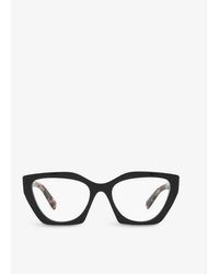 Prada - Pr 09yv Acetate Cat-eye Glasses - Lyst