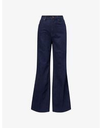 GOOD AMERICAN - Good Waist Wide-Leg Denim Jeans - Lyst