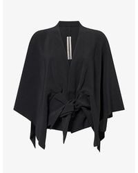 Rick Owens - Half-Moon Tie Woven Top - Lyst