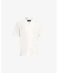 AllSaints - Robson Notched-Collar Cotton Shirt - Lyst